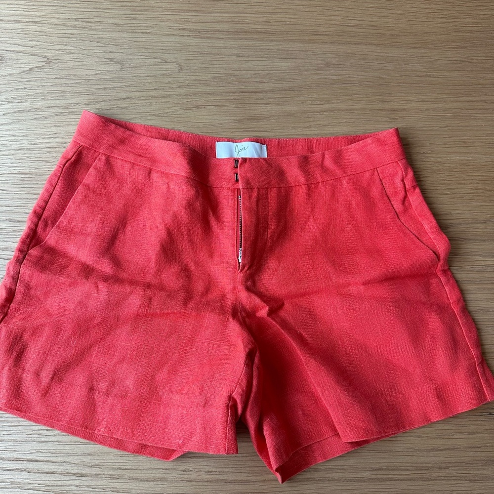 Joie High Waist Red Shorts